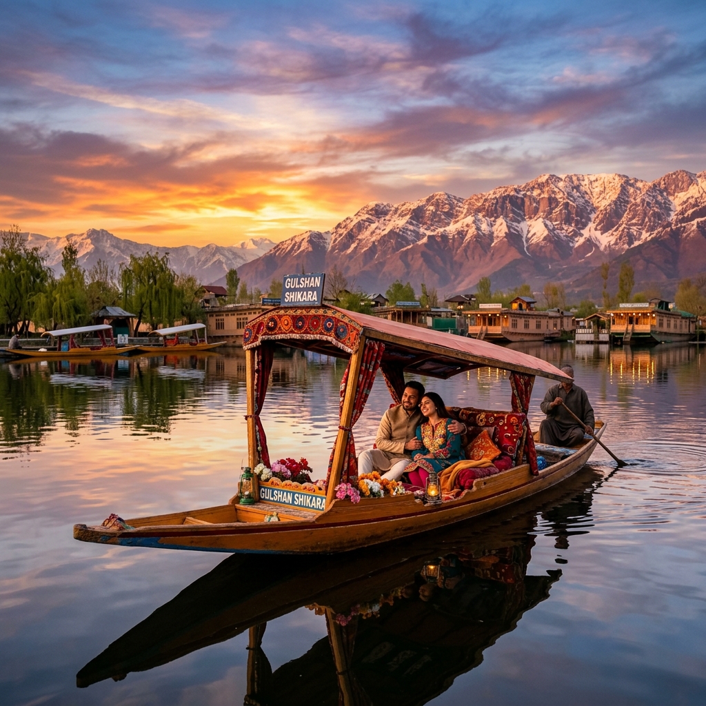 Romantic Shikara Rides on Dal Lake